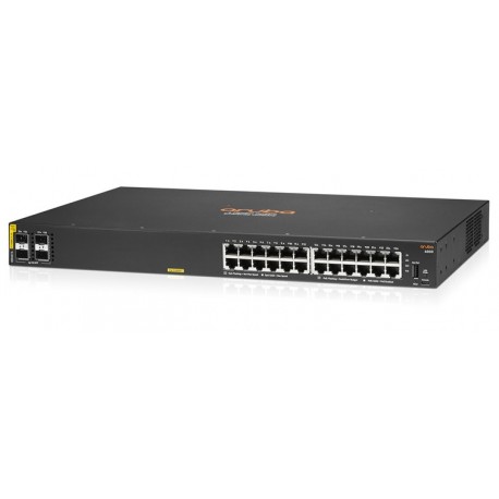 Switch HPE Aruba 6000 24G Class 4 PoE Power 370W 4 x 1G/10G SFP 24 x LAN GbE R8N87A