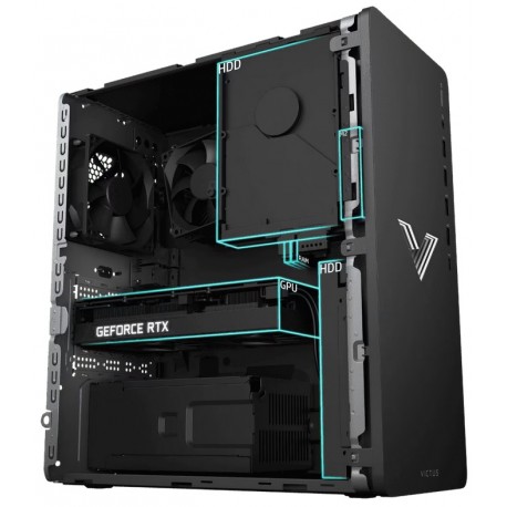 PC Gaming HP Victus TG02-1001la i5-13400F 1.80GHz 8GB 512GB SSD NVIDIA Geforce RTX 3050 8GB GDDR6 809R0LA