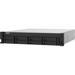Disco Servidor NAS Qnap 8x22 176TB 8 bahías 4-core 1.7GHz 4GB Lan 2 2.5G/1G/100M/10M USB 3.2 Rack TS-832PXU-RP-4G-US