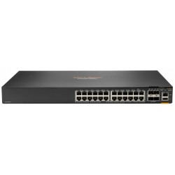 Switch HP Aruba 6200F 24 Puertos 24G 4SFP+ 370W 24x 10/100/1000 (PoE+) 4x 1G L3 10 Gigabit SFP+ JL725A